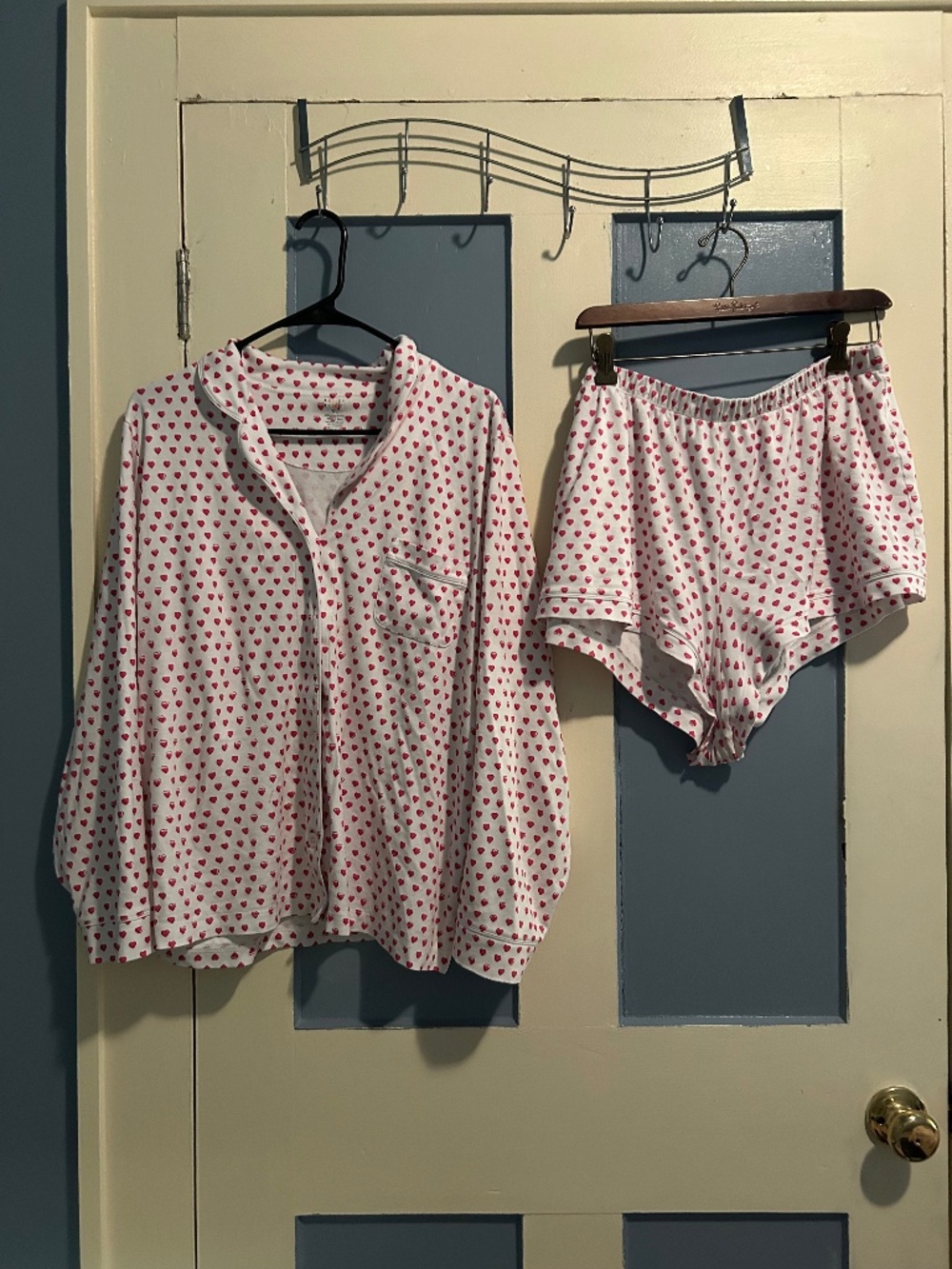 Roller Rabbit Pink Hearts Pajama Set